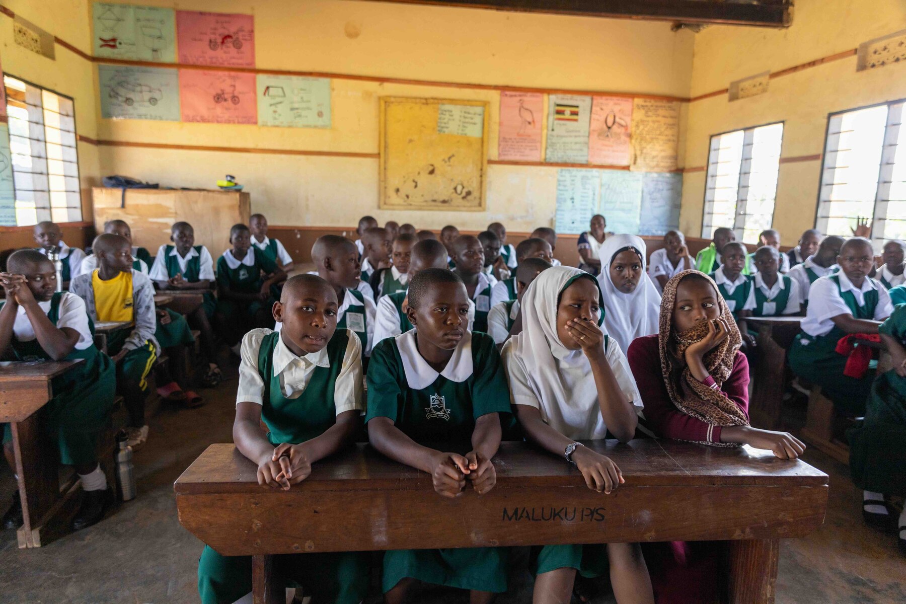 A classroom at Wambwa Primary School